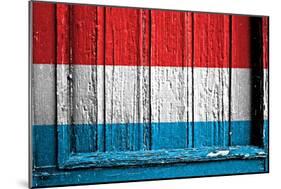 Luxemburg Flag-budastock-Mounted Art Print