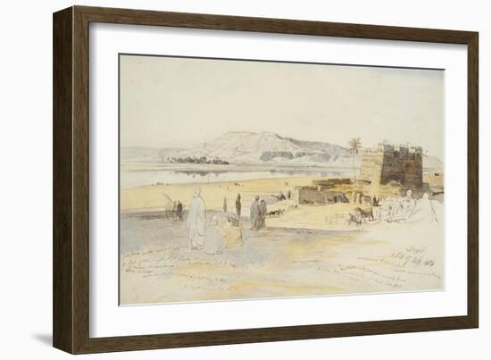 Luxor, 17th February 1854-Edward Lear-Framed Giclee Print