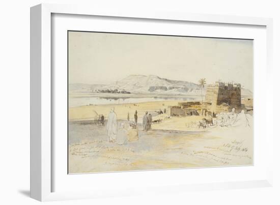 Luxor, 17th February 1854-Edward Lear-Framed Giclee Print