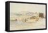 Luxor, 17th February 1854-Edward Lear-Framed Stretched Canvas