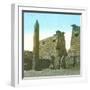 Luxor (Egypt), Obelisk and Mast-Leon, Levy et Fils-Framed Photographic Print