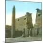 Luxor (Egypt), Obelisk and Mast-Leon, Levy et Fils-Mounted Photographic Print