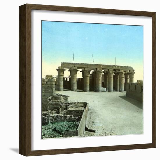 Luxor, Egypt, the Great Temple-Leon, Levy et Fils-Framed Photographic Print