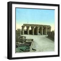 Luxor, Egypt, the Great Temple-Leon, Levy et Fils-Framed Photographic Print