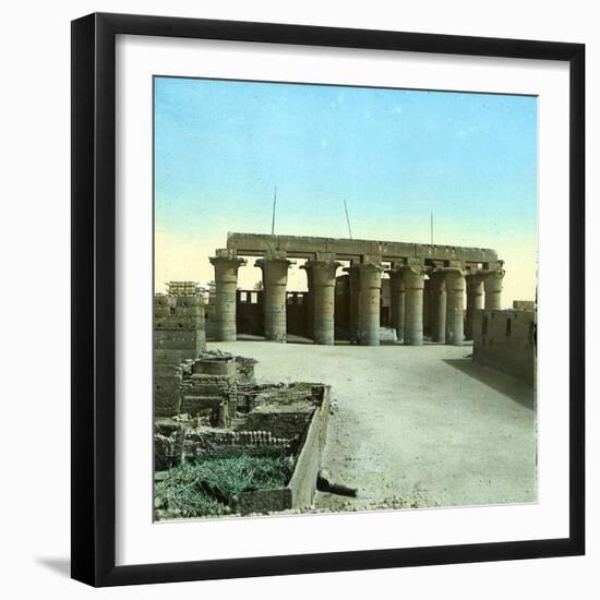 Luxor, Egypt, the Great Temple-Leon, Levy et Fils-Framed Photographic Print