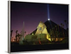 Luxor Hotel at Night, Las Vegas, Nevada, United States of America, North America-null-Framed Photographic Print