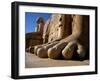 Luxor, Massive Feet on a Statue in the Temple of Karnak, Egypt-Mark Hannaford-Framed Photographic Print