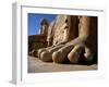 Luxor, Massive Feet on a Statue in the Temple of Karnak, Egypt-Mark Hannaford-Framed Photographic Print