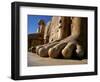 Luxor, Massive Feet on a Statue in the Temple of Karnak, Egypt-Mark Hannaford-Framed Photographic Print