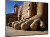 Luxor, Massive Feet on a Statue in the Temple of Karnak, Egypt-Mark Hannaford-Mounted Photographic Print