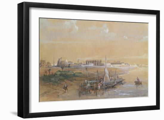 Luxor on the Nile, 1839-David Roberts-Framed Giclee Print