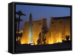 Luxor Temple, Luxor, Thebes, UNESCO World Heritage Site, Egypt, North Africa, Africa-Schlenker Jochen-Framed Stretched Canvas