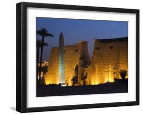 Luxor Temple, Luxor, Thebes, UNESCO World Heritage Site, Egypt, North Africa, Africa-Schlenker Jochen-Framed Photographic Print