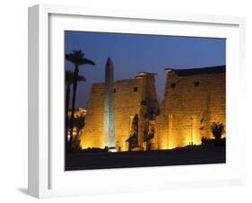 Luxor Temple, Luxor, Thebes, UNESCO World Heritage Site, Egypt, North Africa, Africa-Schlenker Jochen-Framed Photographic Print