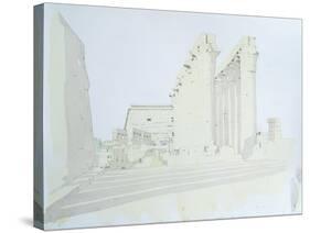 Luxor Temple-Charlie Millar-Stretched Canvas