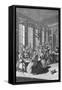 Luxurious Cafe 1744-null-Framed Stretched Canvas