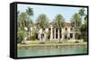 Luxurious Mansion by the Seaside on Star Island, Miami, Home of the Rich and Famous-Kamira-Framed Stretched Canvas
