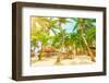 Luxury Beach Resort on Playa Del Carmen, Romantic Honeymoon, Beautiful Bungalow on Seaboard, Fresh-Anna Omelchenko-Framed Photographic Print