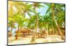 Luxury Beach Resort on Playa Del Carmen, Romantic Honeymoon, Beautiful Bungalow on Seaboard, Fresh-Anna Omelchenko-Mounted Photographic Print
