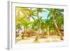 Luxury Beach Resort on Playa Del Carmen, Romantic Honeymoon, Beautiful Bungalow on Seaboard, Fresh-Anna Omelchenko-Framed Photographic Print