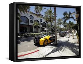 Luxury Car Parked on Rodeo Drive, Beverly Hills, Los Angeles, California, United States of America,-Gavin Hellier-Framed Stretched Canvas
