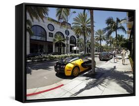 Luxury Car Parked on Rodeo Drive, Beverly Hills, Los Angeles, California, United States of America,-Gavin Hellier-Framed Stretched Canvas