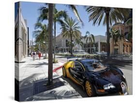 Luxury Car Parked on Rodeo Drive, Beverly Hills, Los Angeles, California, United States of America,-Gavin Hellier-Stretched Canvas