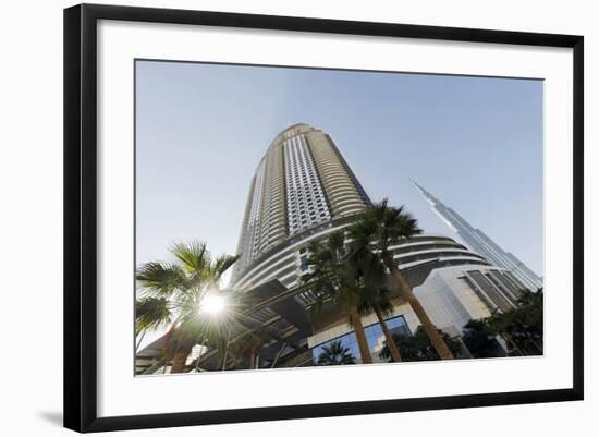 Luxury Hotel the Address, 63 Floors, Metropolis, Downtown Dubai, Dubai, United Arab Emirates-Axel Schmies-Framed Photographic Print