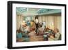 Luxury Lounge Car on Train-null-Framed Premium Giclee Print