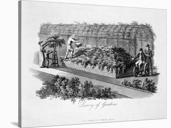 'Luxury of Gardens', 1816-Humphry Repton-Stretched Canvas