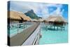 Luxury Overwater Vacation Resort on Bora Bora-pljvv-Stretched Canvas