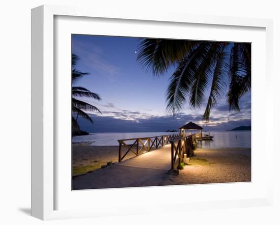 Luxury Resort, Malolo Island, Mamanuca Group, Fiji-Michele Falzone-Framed Photographic Print