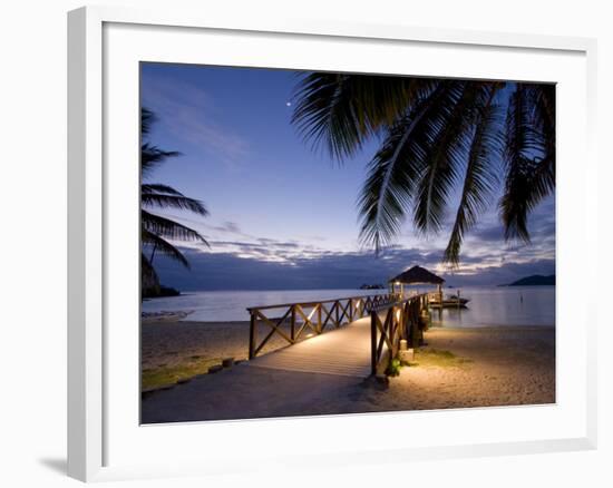 Luxury Resort, Malolo Island, Mamanuca Group, Fiji-Michele Falzone-Framed Photographic Print