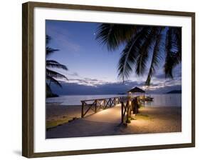 Luxury Resort, Malolo Island, Mamanuca Group, Fiji-Michele Falzone-Framed Photographic Print