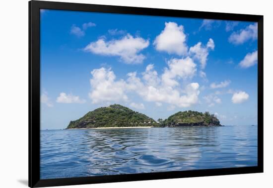 Luxury resort on Mana Island, Mamanuca Islands, Fiji, South Pacific-Michael Runkel-Framed Photographic Print