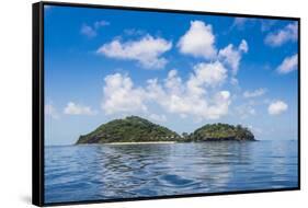 Luxury resort on Mana Island, Mamanuca Islands, Fiji, South Pacific-Michael Runkel-Framed Stretched Canvas