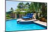 Luxury Resort Pool and Hotel Garden in Aruba.-MaxkateUSA-Mounted Photographic Print