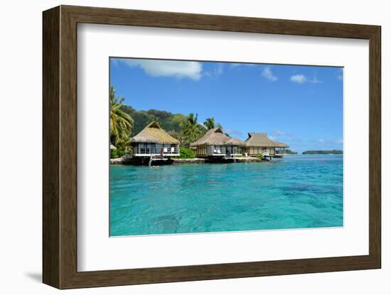 Luxury Thatched Roof Honeymoon Bungalows-pljvv-Framed Photographic Print