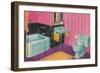 Luxury Thirties Bathroom-null-Framed Art Print