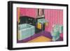 Luxury Thirties Bathroom-null-Framed Art Print