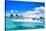 Luxury Yatch in Beautiful Ocean-SurangaWeeratunga-Stretched Canvas