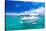 Luxury Yatch in Beautiful Ocean-SurangaWeeratunga-Stretched Canvas