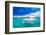 Luxury Yatch in Beautiful Ocean-SurangaWeeratunga-Framed Photographic Print