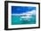 Luxury Yatch in Beautiful Ocean-SurangaWeeratunga-Framed Photographic Print