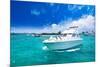 Luxury Yatch in Beautiful Ocean-SurangaWeeratunga-Mounted Photographic Print