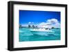 Luxury Yatch in Beautiful Ocean-SurangaWeeratunga-Framed Photographic Print
