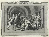 Caligula is Assassinated by the Praetorian Guard-Luyken-Mounted Art Print