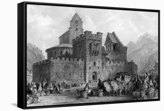 Luz Saint-Sauveur-Thomas Allom-Framed Stretched Canvas