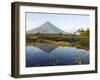 Luzon Island, Bicol Province, Mount Mayon, Near Perfect Volcano Cone, Philippines-Christian Kober-Framed Photographic Print