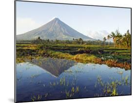 Luzon Island, Bicol Province, Mount Mayon, Near Perfect Volcano Cone, Philippines-Christian Kober-Mounted Photographic Print